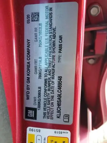 2020 CHEVROLET SPARK ACTIV  