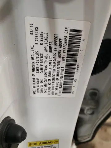 2016 ACURA TLX TECH  
