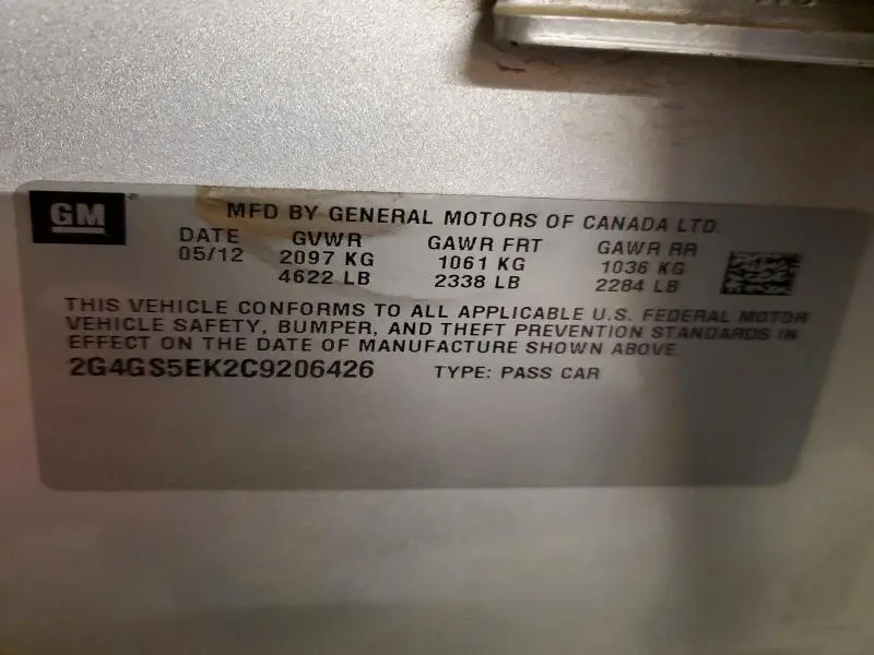 2012 BUICK REGAL PREMIUM  