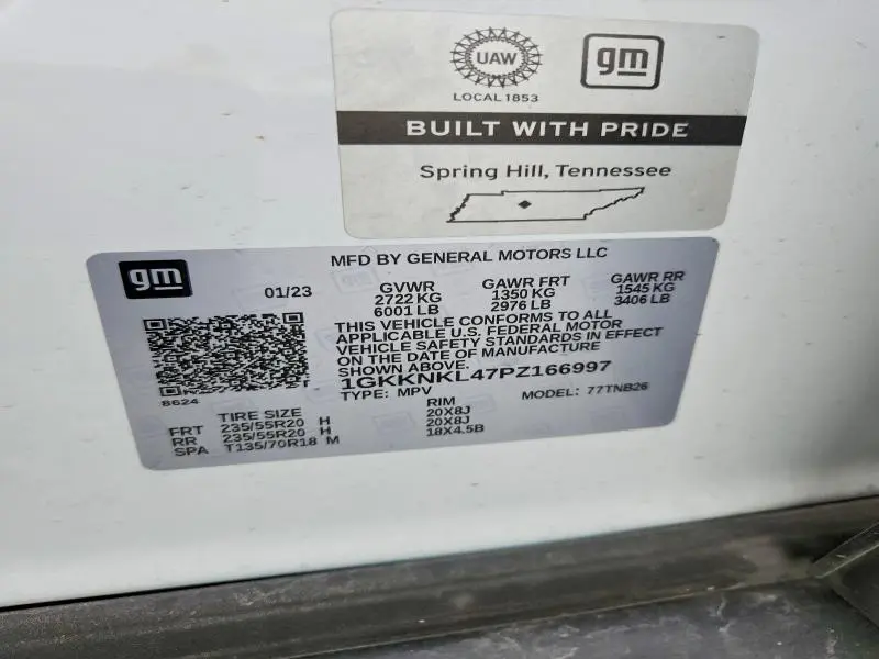 2023 GMC ACADIA SLE  