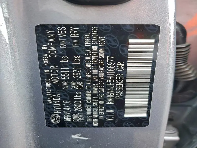 2017 GENESIS G80 BASE  