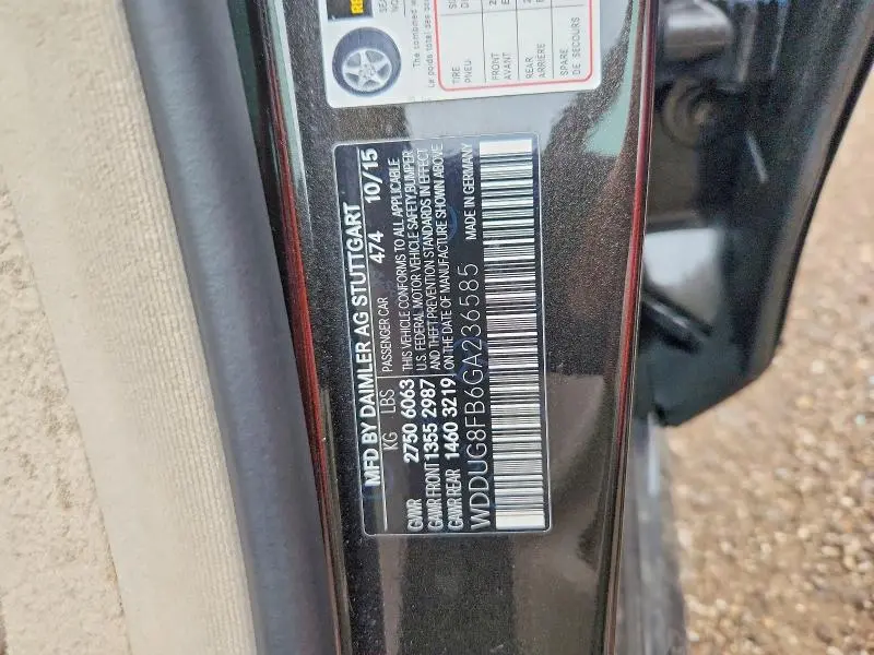 2016 MERCEDES-BENZ S 550 4MATIC  