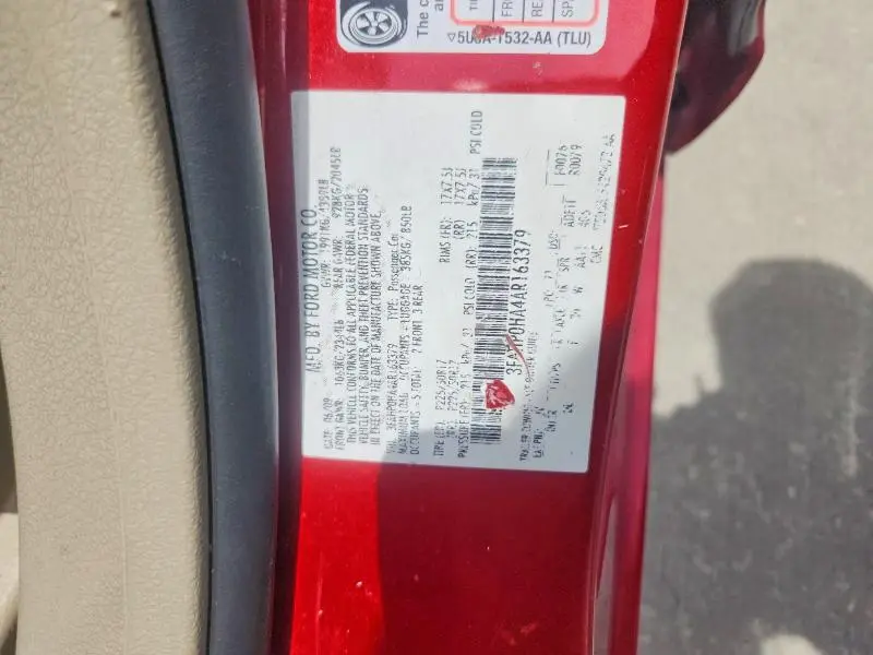 2010 FORD FUSION SE  