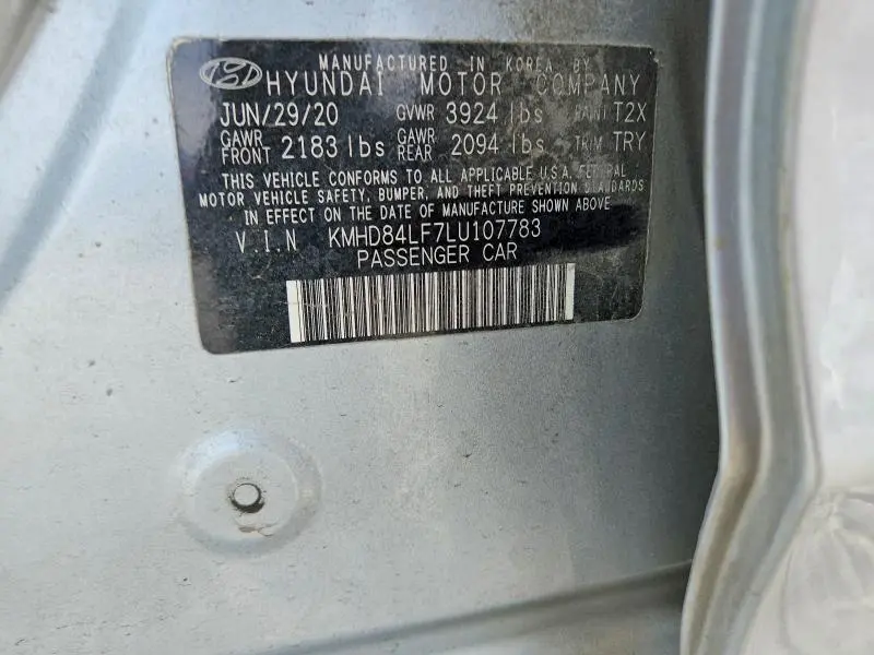 2020 HYUNDAI ELANTRA VALUE EDITION  
