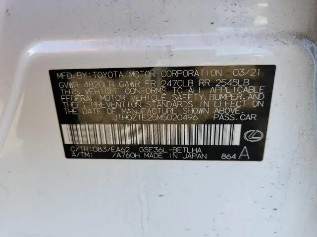 2021 LEXUS IS 350 F SPORT  