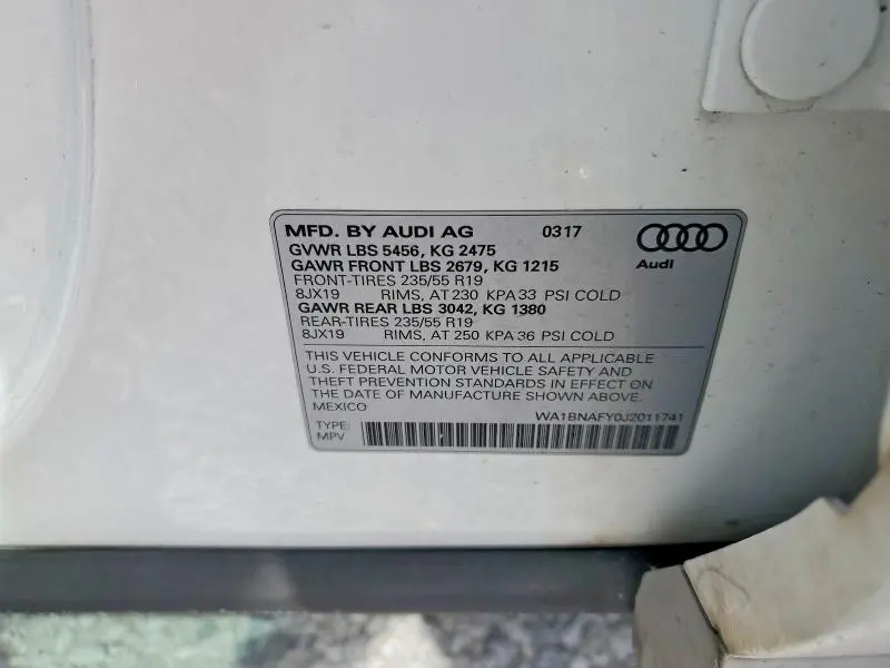 2018 AUDI Q5 PREMIUM PLUS  