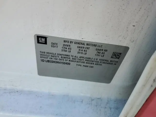 2017 CHEVROLET SONIC LS  