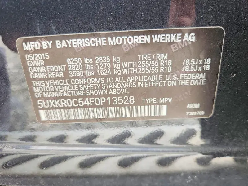 2015 BMW X5 XDRIVE35I  