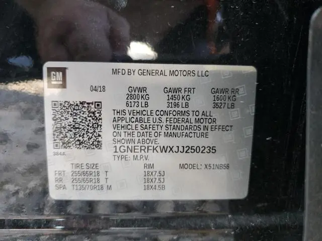 2018 CHEVROLET TRAVERSE LS  