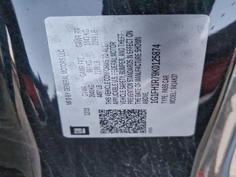 2019 CHEVROLET CAMARO SS  