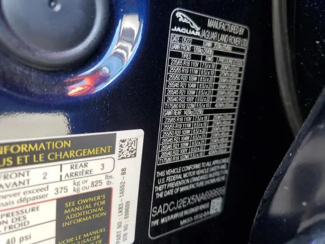 2022 JAGUAR F-PACE S  