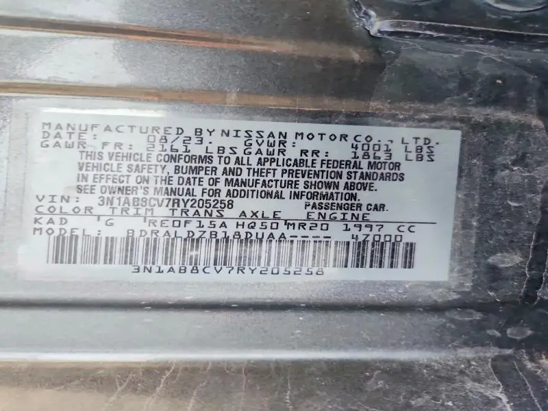 2024 NISSAN SENTRA SV  