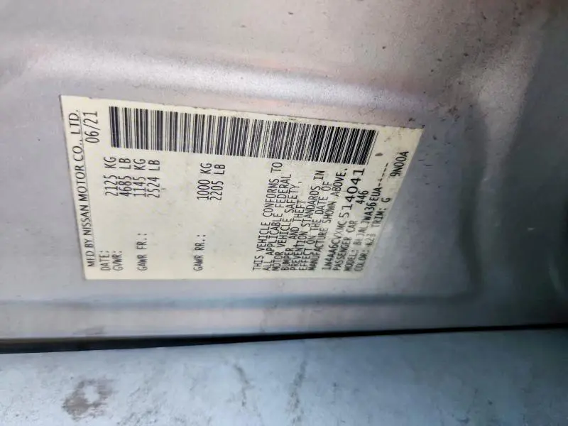 2021 NISSAN MAXIMA 3.5 SV  