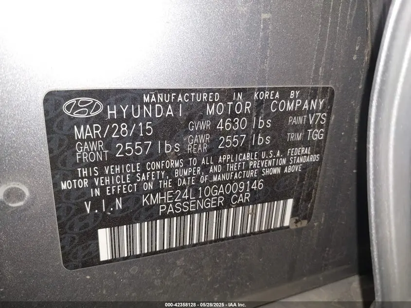 2016 HYUNDAI SONATA HYBRID SE