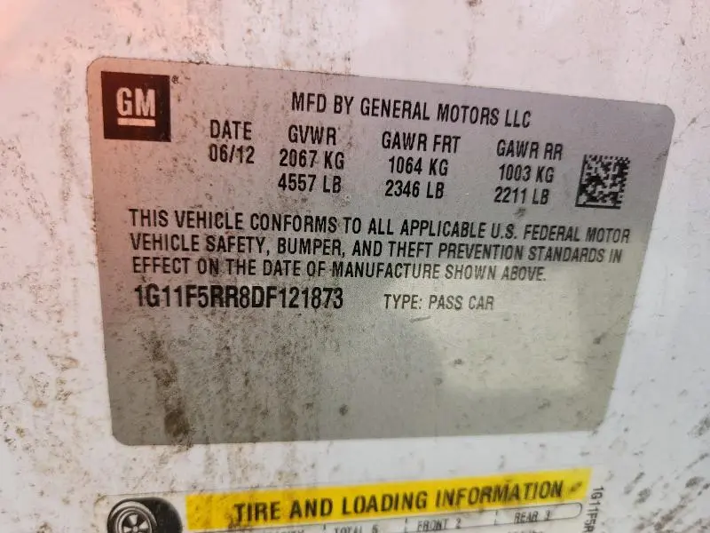 2013 CHEVROLET MALIBU 2LT  