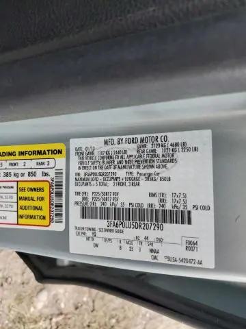 2013 FORD FUSION SE HYBRID  