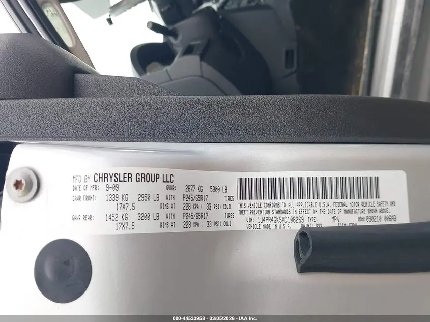 2010 JEEP GRAND CHEROKEE LAREDO