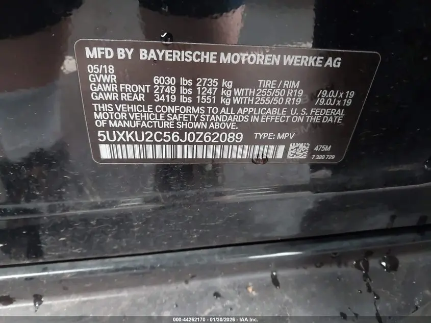 2018 BMW X6 XDRIVE35I