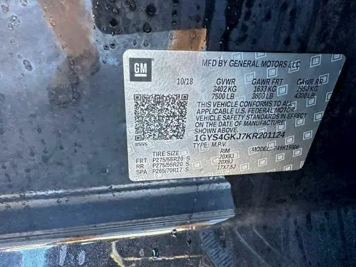 2019 CADILLAC ESCALADE ESV  