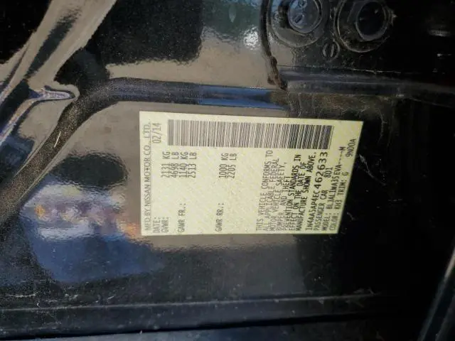 2014 NISSAN MAXIMA S  