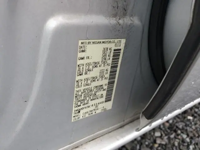 2011 NISSAN FRONTIER SV  