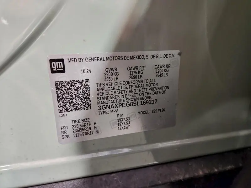 2025 CHEVROLET EQUINOX LT  