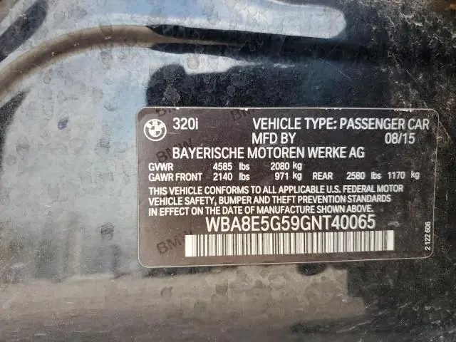 2016 BMW 320 XI  