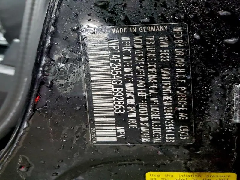 2016 PORSCHE MACAN TURBO  