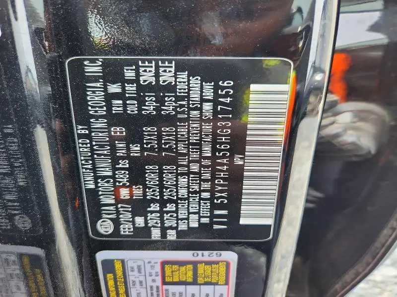 2017 KIA SORENTO EX  