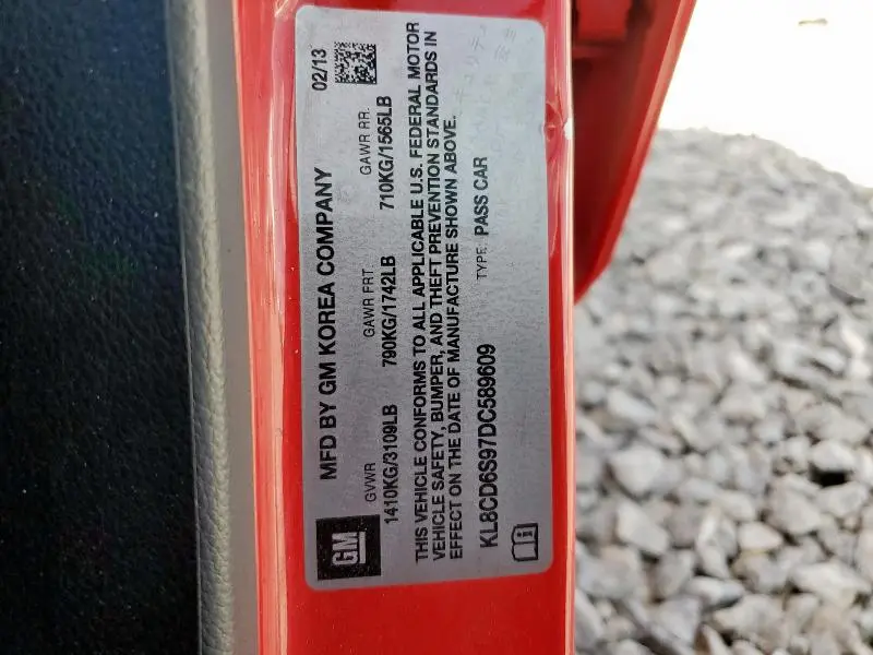 2013 CHEVROLET SPARK 1LT  