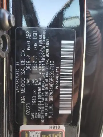 2023 KIA RIO LX