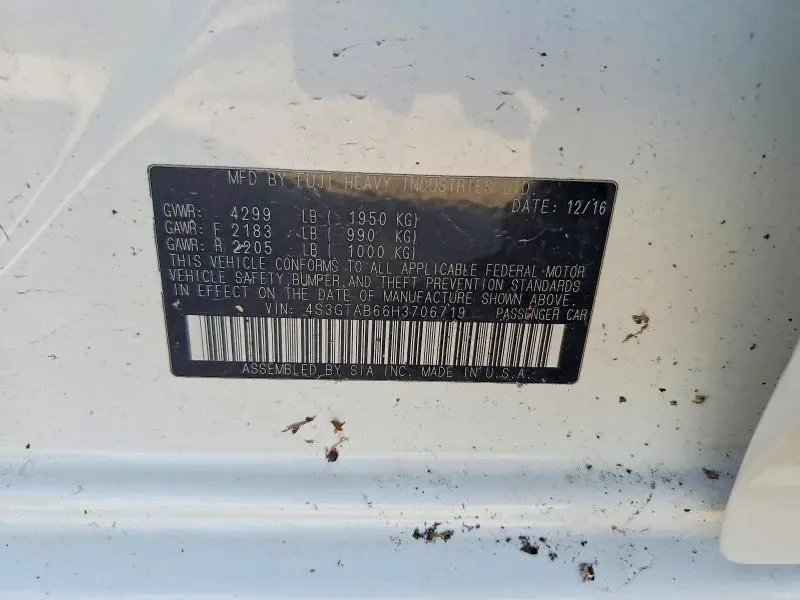 2017 SUBARU IMPREZA PREMIUM  