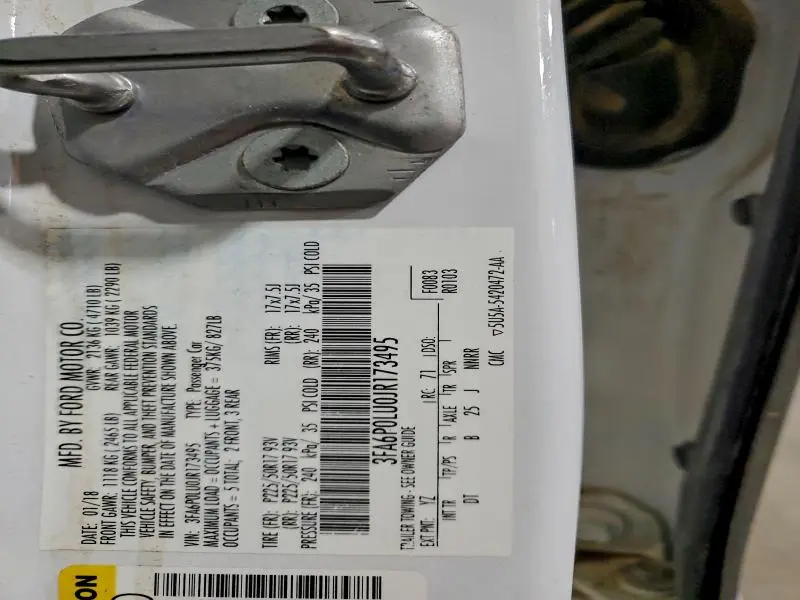 2018 FORD FUSION SE HYBRID  