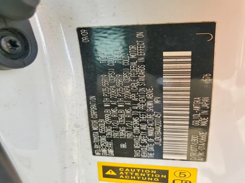 2010 LEXUS RX 350 BASE  