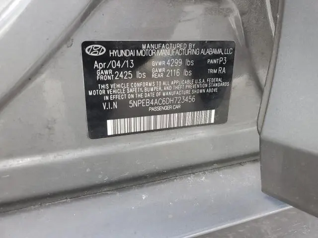 2013 HYUNDAI SONATA GLS