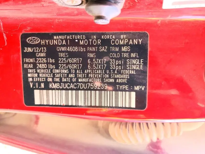 2013 HYUNDAI TUCSON GLS  