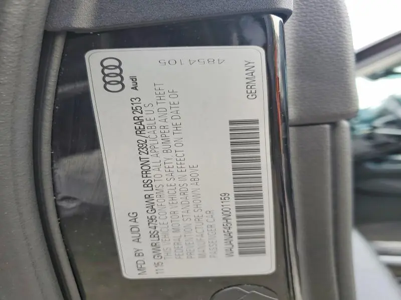 2017 AUDI A4 PREMIUM  