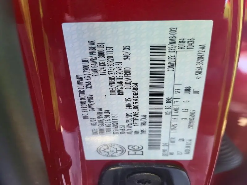 2024 FORD F150 LARIAT  