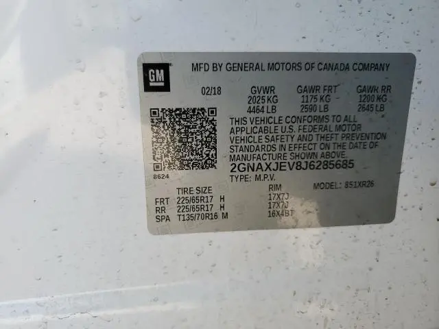 2018 CHEVROLET EQUINOX LT