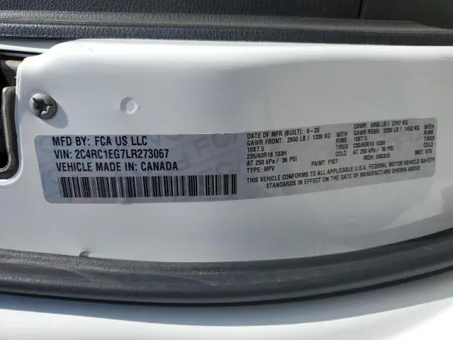 2020 CHRYSLER PACIFICA TOURING L PLUS  