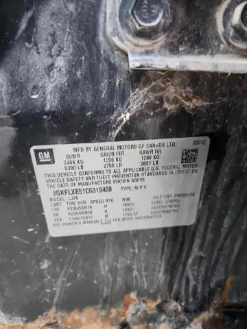 2012 GMC TERRAIN SLT  