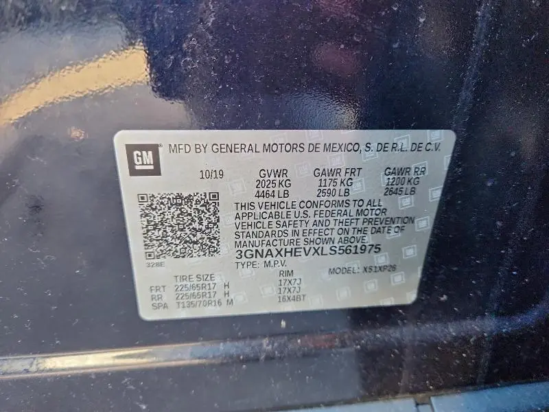 2020 CHEVROLET EQUINOX LS  