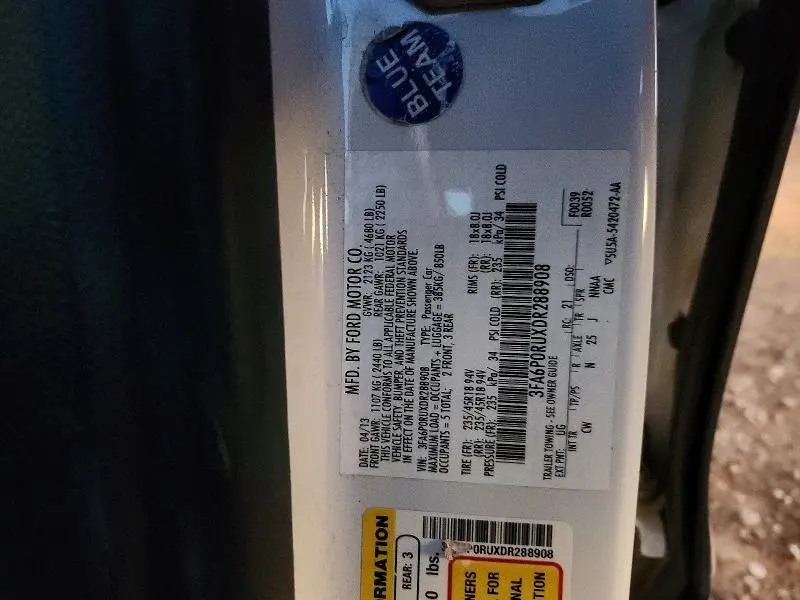 2013 FORD FUSION TITANIUM HEV  