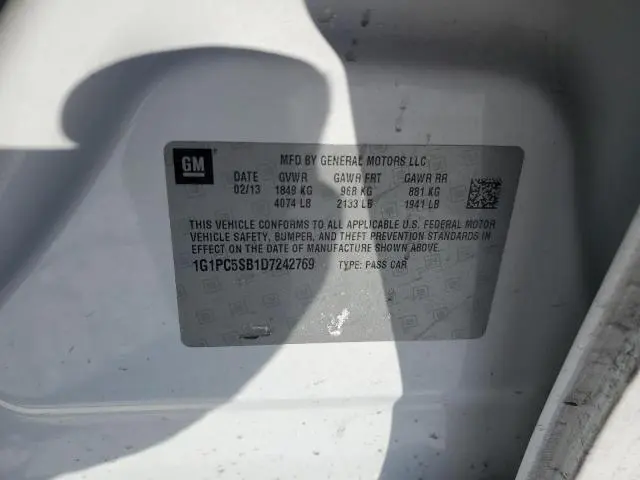 2013 CHEVROLET CRUZE LT