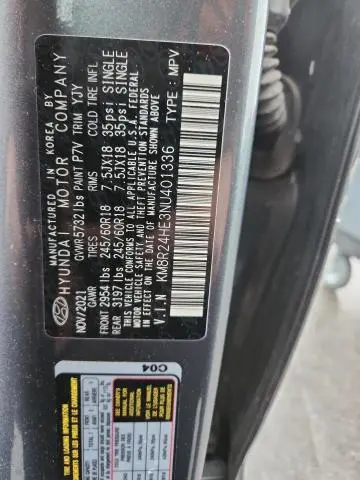 2022 HYUNDAI PALISADE SEL  