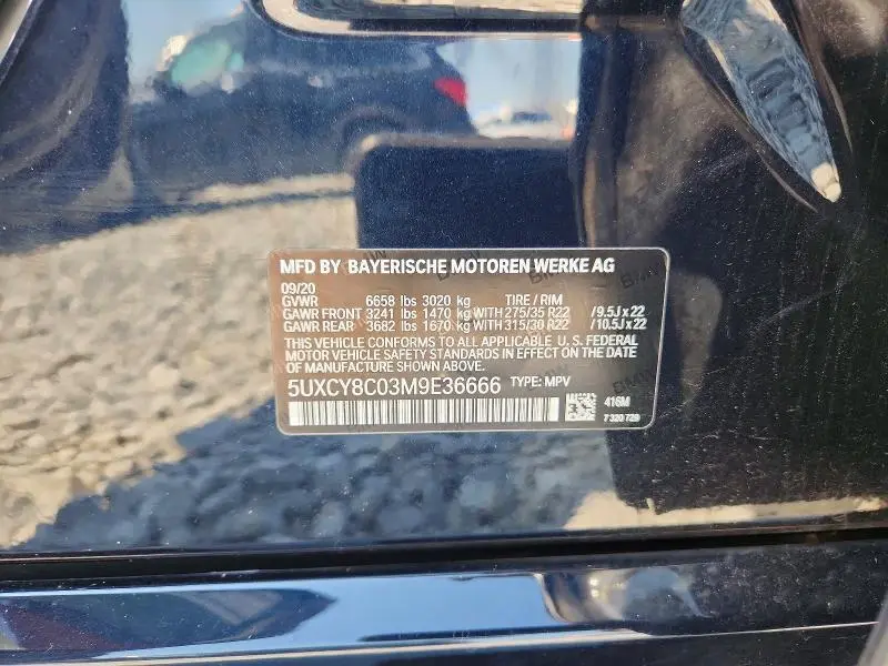 2021 BMW X6 M50I  