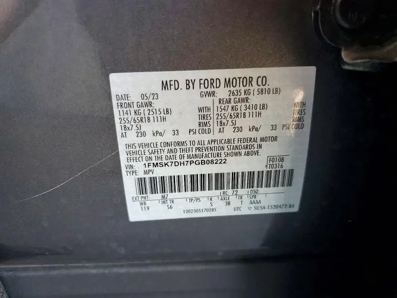 2023 FORD EXPLORER XLT  
