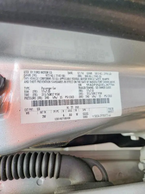 2014 FORD FOCUS TITANIUM  
