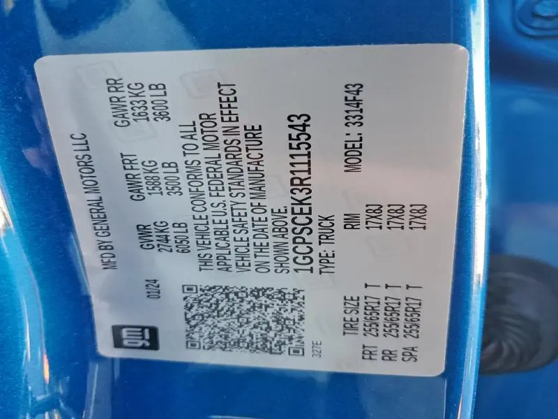 2024 CHEVROLET COLORADO LT  