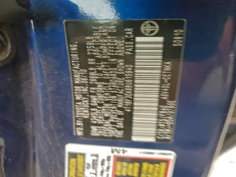 2011 TOYOTA CAMRY BASE  